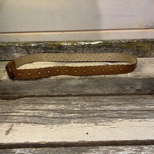 Tan Belt w Floral Design